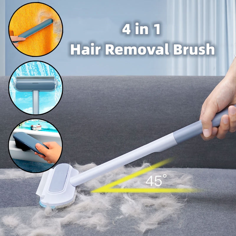 4-in-1 Pet Hair Remover Brush – Multifunctional Dog & Cat Fur Cleaner for Furniture, Clothes & Window Screens