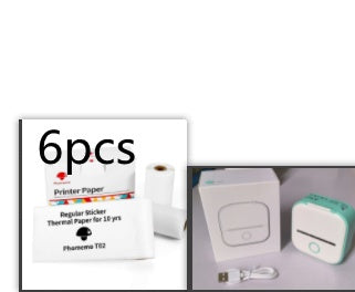 Portable Mini Bluetooth Printer – Print Notes, Labels & Photos Instantly | Inkless Thermal Technology