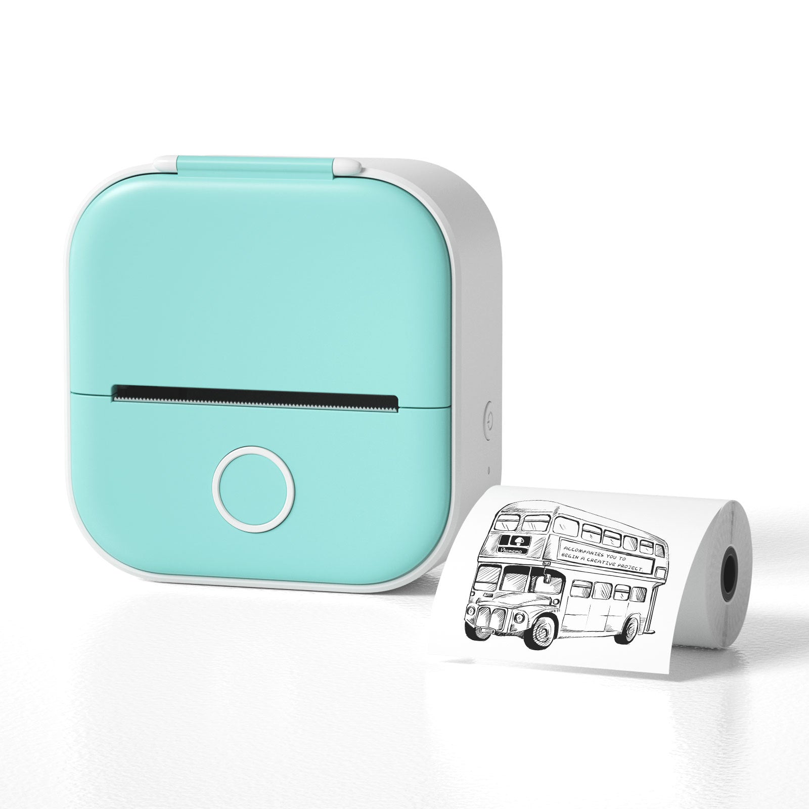Portable Mini Bluetooth Printer – Print Notes, Labels & Photos Instantly | Inkless Thermal Technology