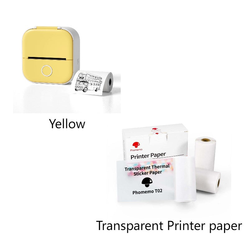Portable Mini Bluetooth Printer – Print Notes, Labels & Photos Instantly | Inkless Thermal Technology