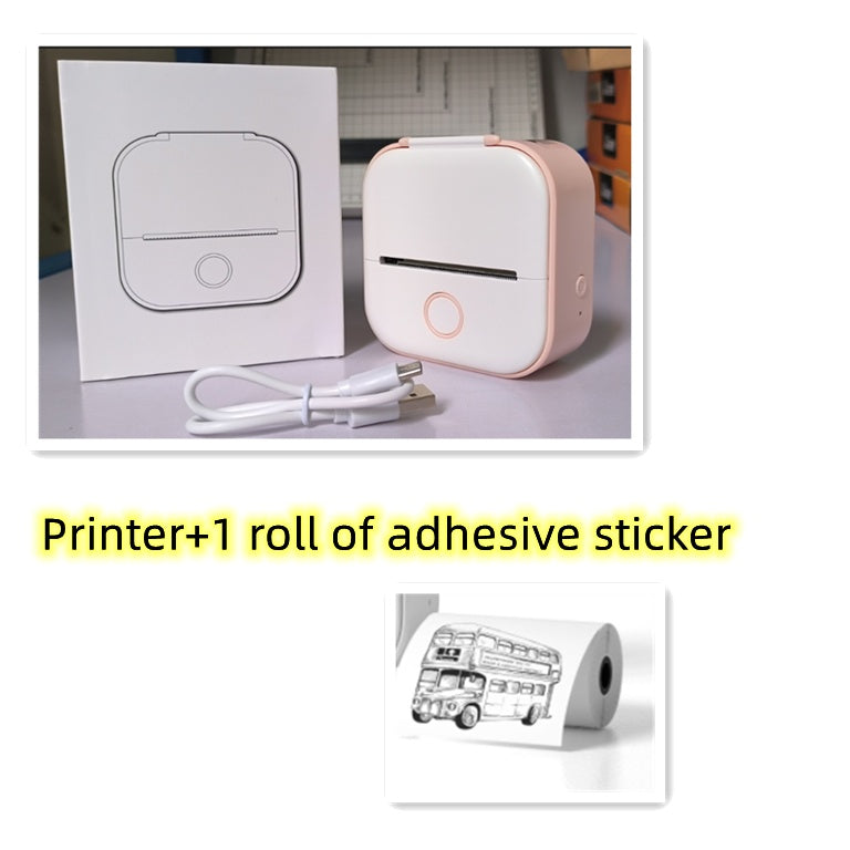 Portable Mini Bluetooth Printer – Print Notes, Labels & Photos Instantly | Inkless Thermal Technology