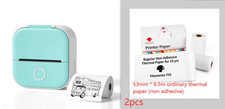 Portable Mini Bluetooth Printer – Print Notes, Labels & Photos Instantly | Inkless Thermal Technology
