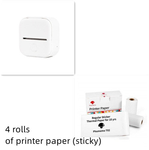 Portable Mini Bluetooth Printer – Print Notes, Labels & Photos Instantly | Inkless Thermal Technology