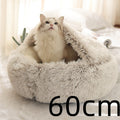 2-in-1 Luxury Plush Pet Bed – Ultra-Soft, Warm & Calming Dog & Cat Bed for Better Sleep