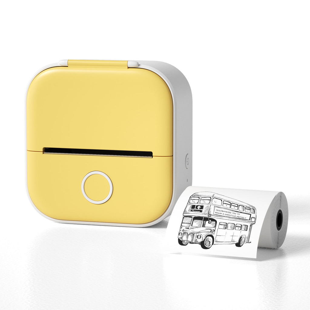 Portable Mini Bluetooth Printer – Print Notes, Labels & Photos Instantly | Inkless Thermal Technology
